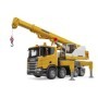 Bruder camion cu macara Scania Super 560R Liebherr cu lumini si sunete